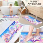 Baby Bath Mat for Tub Non Slip-40 X 16 Inch Extra Long Kids Bathtub Mat Non Slip, Upgrade Bath Tub Shower Mat Anti Slip with Suction Cups & Drain Holes for Bathroom, Machine Washable,Rainbow Unicorn - Image 7