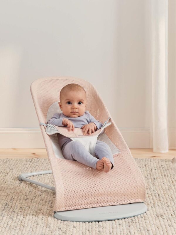 BabyBjörn Bouncer Balance Soft, Mesh, Pearly Pink/White - Image 3