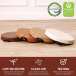 Factory Direct Partners Rustic Kid 15 inch Round Floor Cushions with Handles, Distressed Faux Leather, Flexible Seating for Home, Playroom, Montessori, Daycare, Classroom (4-Piece), 12223-DA - Image 7