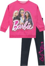 Barbie Sweatshirt And Leggings Set | Co Ord Set | Girls' Outfits & Clothing Sets | Ages 4 to 12 Years| Official Merchandise