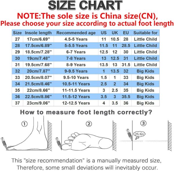 HSD Baby Girl Shoes 2~3 Years Old Sneakers Size 8 Toddler Kids Big Kids Boys Girls Walking Sports Shoes Lightweight Breathable Athletic Running Slip On Anti Slip Soft Girl Sneakers Size 7 - Image 4