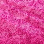 GREFFY Soft 2x4 Feet Area Rug, Modern Yellow Shag Carpet, Shaggy Plush Rugs for Bedroom, Indoor Nursery Dorm Bedside Fluffy Rug for Living Room, Fuzzy Teen Girls Aesthetic Home Decor, Hot Pink - Image 3