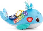 VTech Baby Snuggly Sounds Whale, Baby Sensory Toy with Lights, Sounds & Music, Interactive Gift for infants 3, 6, 9, 12 months +, English version, Blue