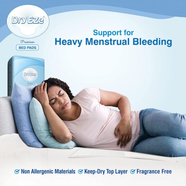 DryEze Super Absorbent Disposable Incontinence Bed Pads for Mattress Furniture Sofa Chair Protector Pet Training, Puppy Pad - High Absorbency Mats (60x60 cm (Pack of 25)) - Image 7