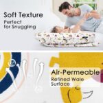 Infant Lounger Baby Nest Replacement Cover | Hypoallergenic | Premium | [Fits Dockatot Deluxe+] (Cover Only) (Rainbow Dino) - Image 4