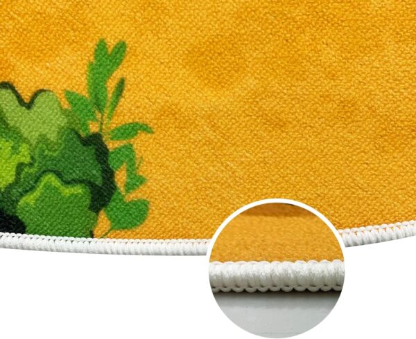 USTIDE Large Round Kids Rug Construction Vehicles Playroom Rug Digger Mixer Car Rug Nonslip Washable Rug Bedroom Kids Room Nursery,63inch - Image 7