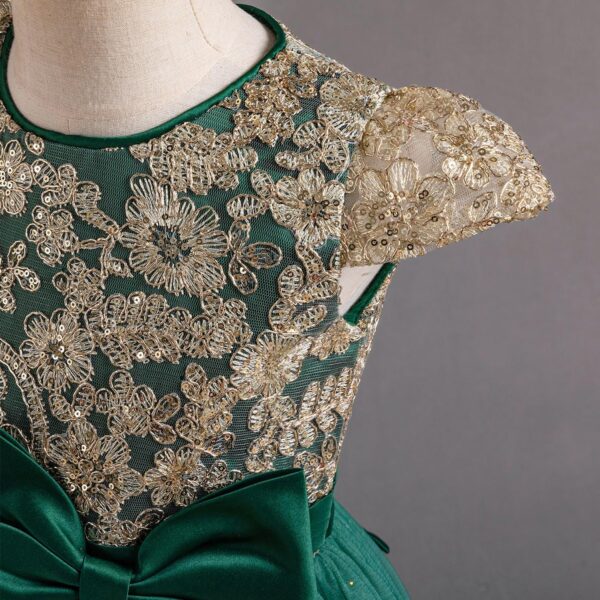 TTYAOVO Girl Flower Dress Elegant Wedding Lace Princess Party Gown - Image 4