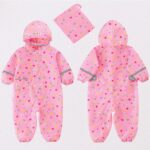 Fewlby Puddle Suit Kids All in One Waterproof Suit Boys Girls Rain Suit Toddler Muddy Suit Cartoon Raincoat Rain Wear for 1-10 Years - Image 5