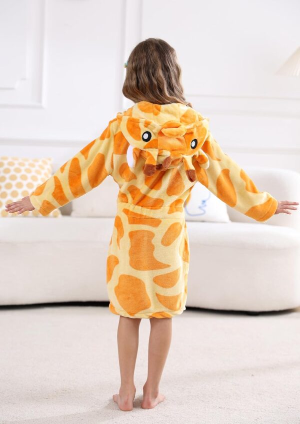 CuteOn Girls Bathrobe Kids Gifts for Toddler Boys Robe Size 2-13T - Image 6