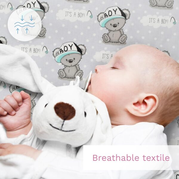 Baby Comfort 2 Piece Duvet Cover & Pillowcase Bedding Set 150x120 cm for Toddler Junior Cot Bed (It's a Boy) - Image 9