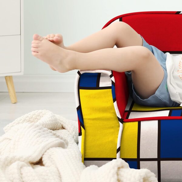 Cuddly Toddler Chair, Kids Snuggly-Soft Armchair,Kids Sofa Chair with Washable and Removable Cover,Toddler Foam Chair with Friendly Carrying Handle, Reading Couch for Boys and Girls - Image 8