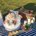 Inflatable Baby Seat with Built in Pump for Babies 3 Months & Up, Baby Floor Seats for Sitting Up, Blow Up Baby Chair for Infants - Unicorn - Image 2