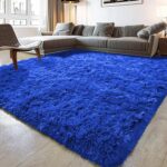 Ailyei 8x10 Large Area Rugs for Living Room, Ultra Soft Royal Blue Big Shag Rug for Bedroom Nursery, Modern Fluffy Plush Carpet for Girls Boys Kids Room Dorm Home Decor, Upgrade Non-Slip - Image 3