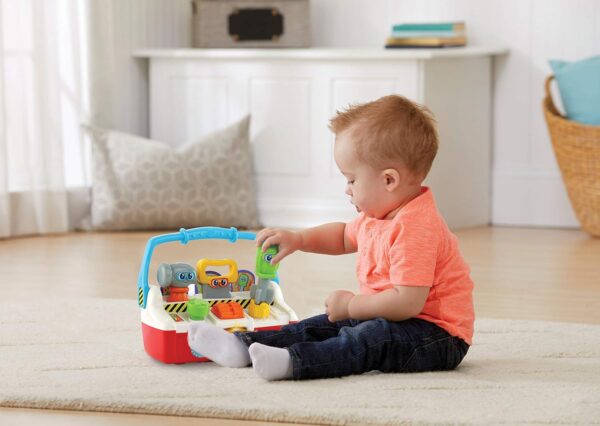 VTech Tool Box Friends Baby Musical Toy, Educational Toy with Music & Sounds, Electronic Preschool Toy Suitable for Boys & Girls for 12 Months, 2 & 3 Year Olds, Box size: 35 x 27.9 x 13.3cm - Image 4