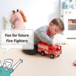 Jaques of London Fire Engine Toys and Fire Truck for Kids aged 1-8 | Wooden Toys for Children aged 1-3 years old | Educational Wooden Fire Engine and Fire Truck Playset | Since 1795 - Image 3