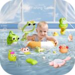 Meribbit Bath Toys for Toddlers 3+ Years, Animal Squirt Water Toys with Sprayer, BPA-Free Baby Bath Time Learning Set, Non-Toxic Bathtub Sensory Toys for Kids - Image 4