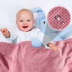 Reginary 4 Pack Fuzzy Blanket 30 x 40'' Waffle Flannel Baby Throw Blankets Warm Nursery & Crib Blankets for Girl & Boy Newborn Infant(Pink) - Image 6
