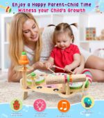 Subtail Kids Drum Kit - Musical Instruments for 2-4 Year Old Boys & Girls - Wooden Baby Drum Set - Toddler Toys & 1st Birthday Gifts, HW00793 - Image 4