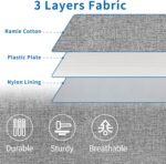 punemi Under Bed Storage With Lids, 2 Pack Large Underbed Storage Containers Clothes W/ 3 Handles, Foldable Low Profile Stackable Storage Drawer Organizer Bins Box for Blanket Shoe Toy Bedroom, Grey - Image 8