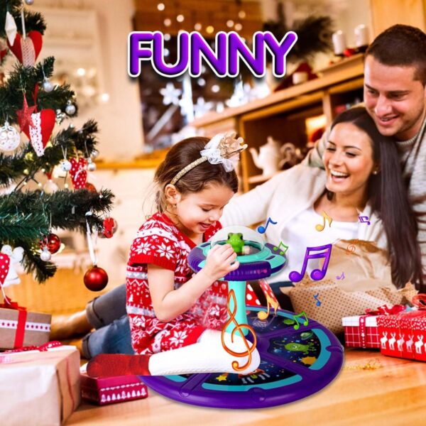 Kids LED Sit & Spin Toy with Music - 360 Spinning Seat for Toddlers & Kids, Ages 18+ Months, Birthday Gift for Girls & Boys - Image 6