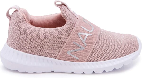 Nautica Kids Girls Boys Fashion Sneaker Slip-On Athletic Running Shoe for Toddler and Little Kids-Mattoon-Mauve Sparkle-9 - Image 2