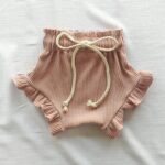 JEATHA Baby Girls Bloomers High Waist Ruffle Knickers Crotchet Knit Baby Shorts Summer Underwear - Image 2