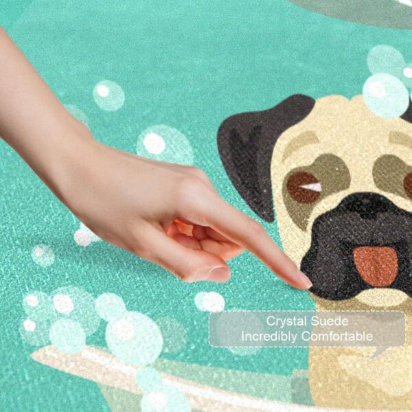 Dog Grooming Area Rug Rugs Non-Slip Floor Mat Doormats for Living Room Bedroom Girls Boys Kids Room Dorm Nursery 35 x 24 inches - Image 3