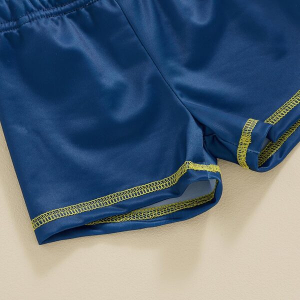 WERNZATT Toddler Baby Boys 3 Pieces Swimsuit Set Swimwear Dinosaur Shark Zipper Bathing Suit UPF 50+ Rash Guards with Hat - Image 6