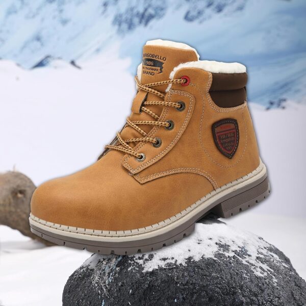 ARRIGO BELLO Winter Boots for Boys Lined Zipper Kids Snow Lace-up Girls Warm Winter Boot Sizes 12.5-5 - Image 6