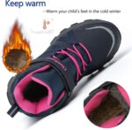 ZYLDK Kids Walking Hiking Boots Lightweigh Winter Warm Snow Non-Slip Outdoor Climbing Shoes - Image 3