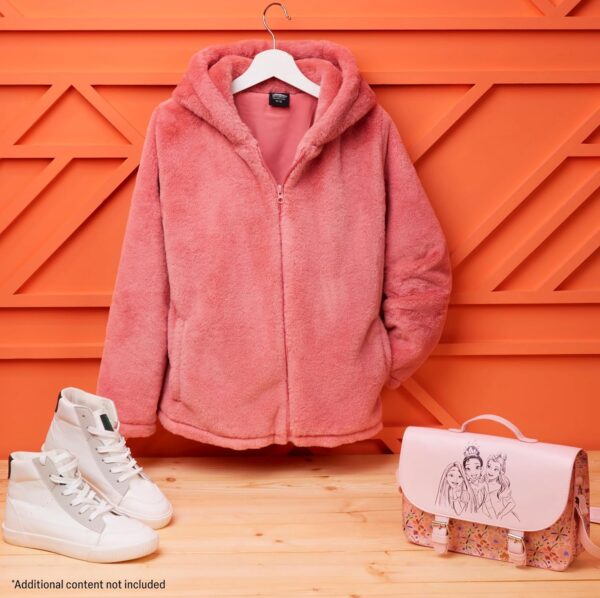 Girls Coat - Fluffy Hooded Zip Up Coat for Kids and Teenagers - Sizes 7-14 Years Cosy Stylish Winter Coat Outwear - Gifts for Girls - Image 2