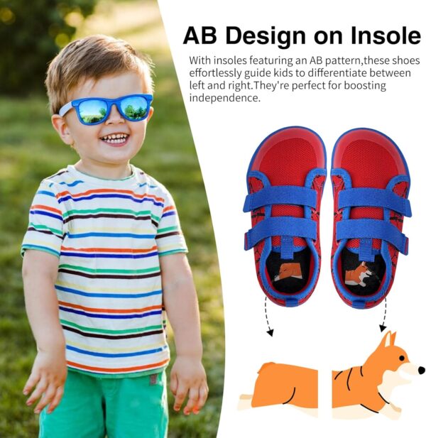 Kids Wide Barefoot Shoes Boys Girls Minimalist School Walking Shoes Trail Running Shoes Walking Sneaker - Image 6