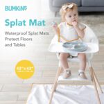 Bumkins Baby Splat Mat for Under High Chair, Babies Toddlers Eating Mess Mat, Waterproof Reusable Cloth for Arts and Crafts, Playtime Mat for Kids, Floors or Tables, Fabric 42inx42in, Desert Boho - Image 2