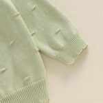 MAHUAOYIXI Infant Baby Girl Warm Clothes Long Sleeve Solid Color Cardigan Coat Knit Sweater Jumper Sweatshirt Winter Knitted Pullover Chunky Knitwear Outfits for Little Girl - Image 7