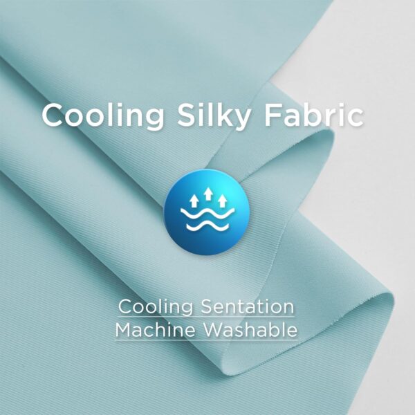 PinkFoggie Cooling Pregnancy Pillow,U Shaped Full Body Pillows for Sleeping Support, 57 Inch Maternity Pillow for Pregnant Women with Cooling Silky Cover,Buttery Soft,Super Breathable for Hot Sleeper - Image 6