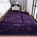 Przemy Dark Purple Area Rug for Bedroom, 4x6 Feet Fluffy Shaggy Rugs for Living Room, Super Soft Fuzzy Carpet Rug for Kids Girls Room Dorm Nursery Indoor Home Decor - Image 8