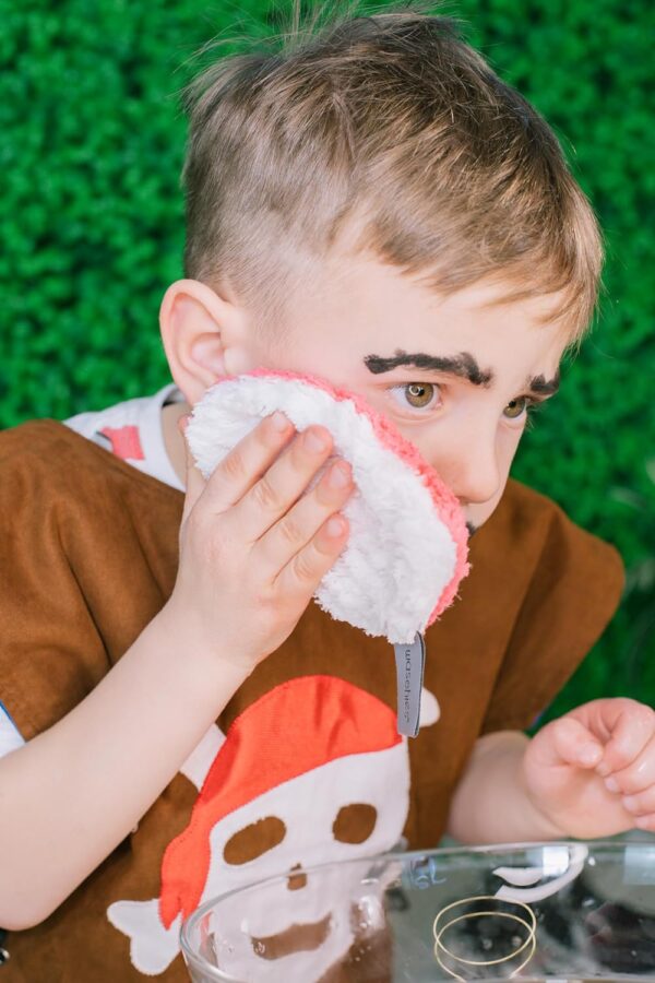 waschies Kids Washing Pads for Babies and Children, for Cleaning Only with Water, Reusable, Skin-Friendly, Super Soft, Made in Germany, Pink, Set of 2 - Image 6