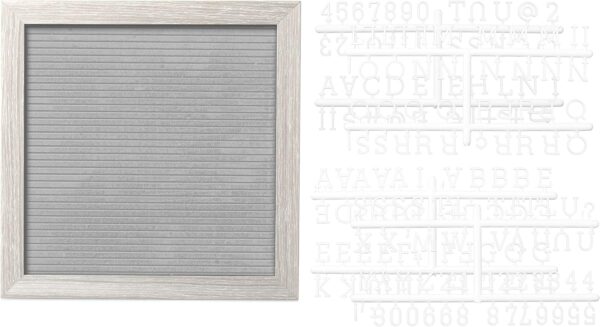 Pearhead 25.4 cm x 25.4 cm Letterboard, Nursery Message Board, Milestone or Baby Announcement Sign, Hospital Birth Sign, Baby Girl or Baby Boy Gift, Light Gray - Image 2