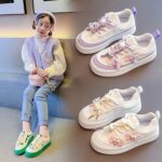 IQYU Sports Shoes Children's First Walking Shoes Non-Slip Soft Sole Baby Shoes Sports Leisure Shoes Girls Toddler Trainers Casual Children's Shoes Boys and Girls Canvas Shoes, purple, 2 UK - Image 8