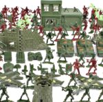 Milit-ary Set with Toy Soldiers, 290 Pieces Milit-ary Model Kits Figures, Milit-ary Soldier Playset, Army Men Action Figures with Battlefield Accessories, War Games Figures Adults Kids Pretend Toys - Image 5