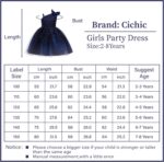 Cichic Girls Party Dress Toddler Girls' Princess Dresses for Birthday Bridesmaid Wedding Occasion Sparkly Frocks 2-12 Years Old… - Image 4