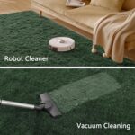 Larhom Fluffy Area Rugs for Living Room Bedroom, 4x6 Dark Green Ultra Soft Plush Fuzzy Rug, Anti-Skid Indoor Carpet Nursery Rugs for Kids Room Home Decor, High Pile, Non-Shedding - Image 7