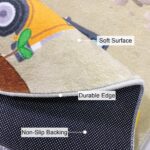 USTIDE Thick Kids Rug Play Mat,Cartoon Construction Area Rug Excavator Digger Kids Carpet Boys Girls Bedroom Rugs Floor Carpet Playroom Rug Nonslip Crawling Mat Plush Nursery Rug 120x180cm - Image 4