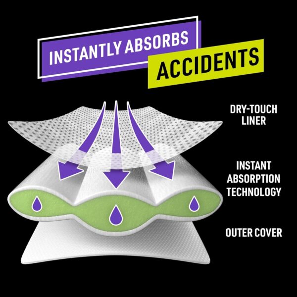 Pampers Ninjamas Pyjama Pants Unisex Hearts, 4-7 Years, 60 Pyjama Pants, 17kg - 30kg, All-Night Leak Protection - Image 3