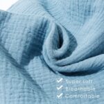 Muslin Baby Lounger Cover 4 Pcs, Soft Cotton Slipcover for Infant Padded Lounger Comfortable Lounger Pillow Case Newborn Floor Seat Cover for Babies Boys Girls (White/Gray/Blue/Ginger) - Image 6