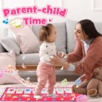 Musical Toys for 1 2 3 4 5 Year Old Girls Gifts,Piano Dance Mat for Kids with 8 Animals Sounds, Early Educational Toddlers Baby Toys Birthday Present for Girls Baby - Easter Gifts for Kids - Image 6