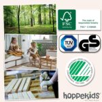 Hoppekids ECO Comfort Mid Sleeper 90 x 200 cm with Slatted Frame White The Nordic Ecolabel TÜV Certified FSC Certified Solid Pine Wood - Image 8