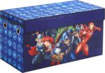 Idea Nuova Avengers Collapsible Children’s Toy Storage Trunk, Durable with Lid