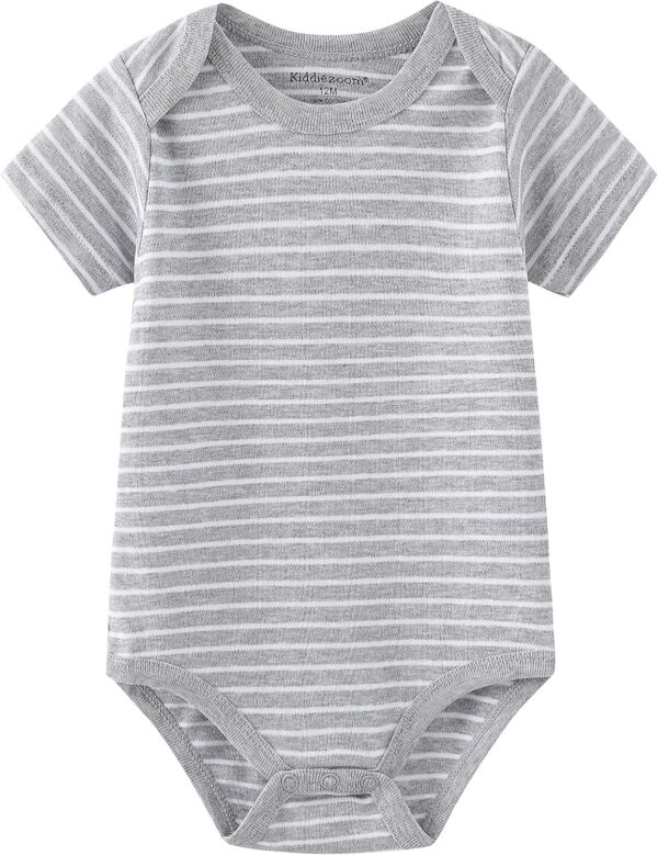 Kiddiezoom Baby Bodysuits Pants Infant Onesie Clothes Set Outfits Boy Girl Cotton Caps Scratch Mitten Set - Image 5