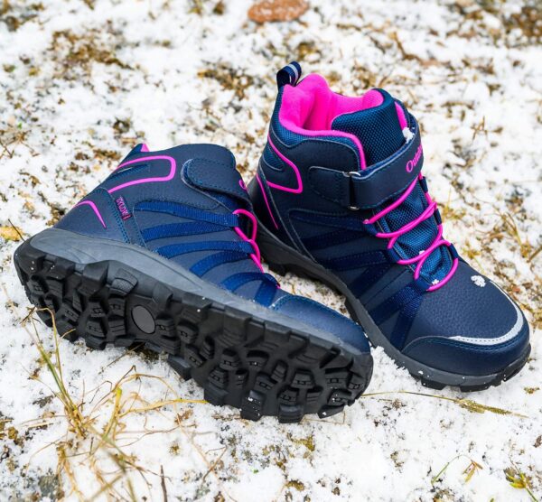 ZYLDK Kids Walking Hiking Boots Lightweigh Winter Warm Snow Non-Slip Outdoor Climbing Shoes - Image 7